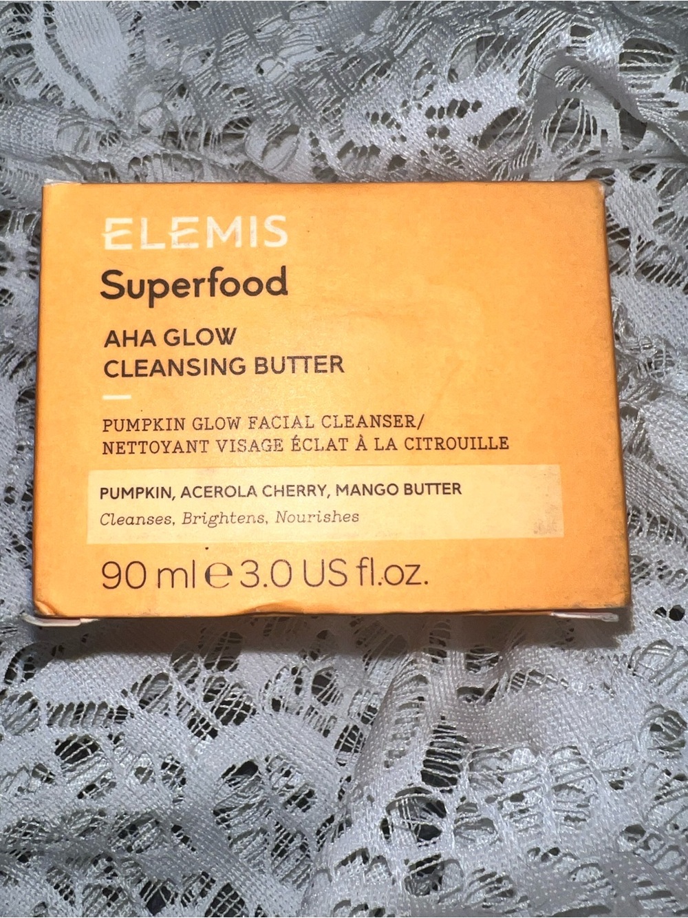 ELEMIS~ Superfood AHA Glow Cleansing Butter Balm (90ml) 3 oz.